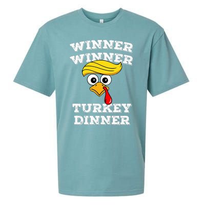 Funny Trump Winner Winner Turkey Dinner Thanksgiving Humor Sueded Cloud Jersey T-Shirt