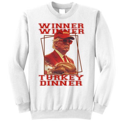 Funny Trump Winner Winner Turkey Dinner Thanksgiving Humor Sweatshirt