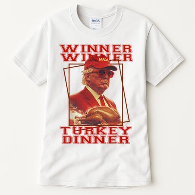 Funny Trump Winner Winner Turkey Dinner Thanksgiving Humor Tall T-Shirt