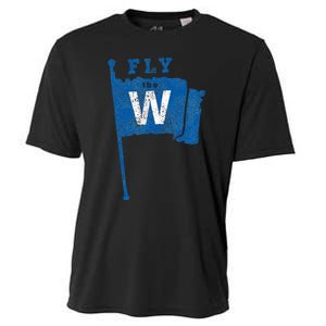 Fly The W Chicago Baseball Winning Flag Cooling Performance Crew T-Shirt