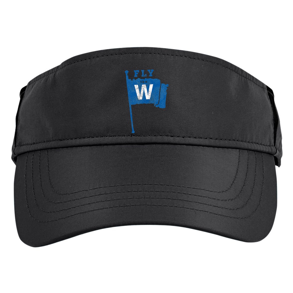 Fly The W Chicago Baseball Winning Flag Adult Drive Performance Visor
