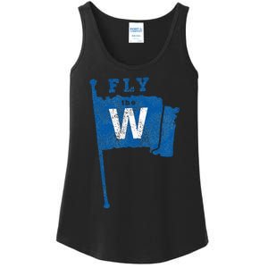 Fly The W Chicago Baseball Winning Flag Ladies Essential Tank