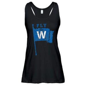 Fly The W Chicago Baseball Winning Flag Ladies Essential Flowy Tank