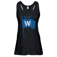 Fly The W Chicago Baseball Winning Flag Ladies Essential Flowy Tank