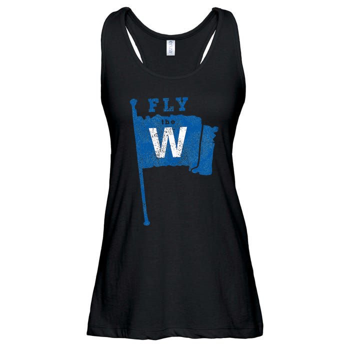 Fly The W Chicago Baseball Winning Flag Ladies Essential Flowy Tank