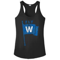 Fly The W Chicago Baseball Winning Flag Ladies PosiCharge Competitor Racerback Tank