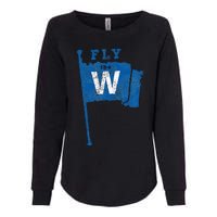 Fly The W Chicago Baseball Winning Flag Womens California Wash Sweatshirt