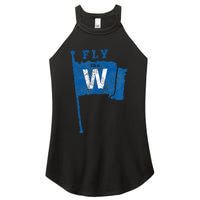 Fly The W Chicago Baseball Winning Flag Women's Perfect Tri Rocker Tank