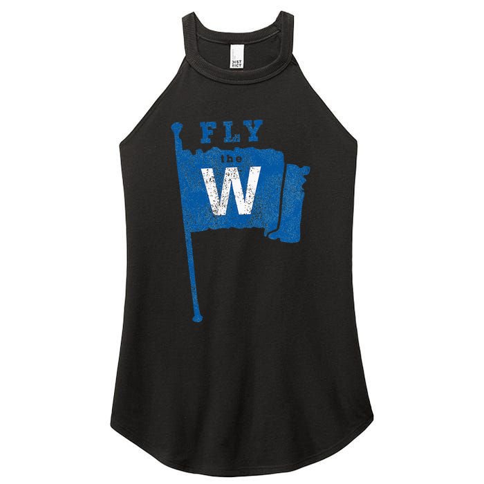 Fly The W Chicago Baseball Winning Flag Women's Perfect Tri Rocker Tank