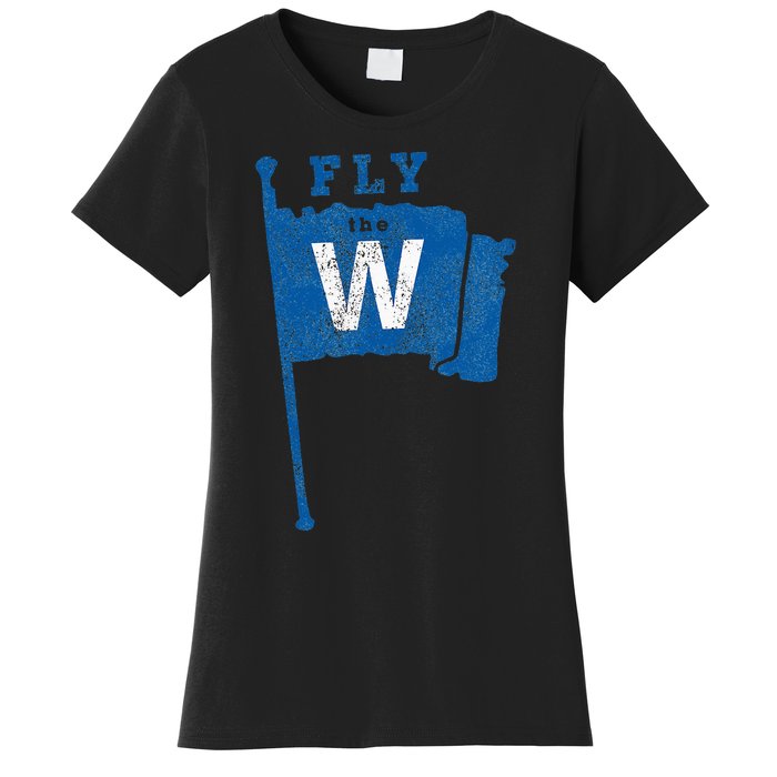 Fly The W Chicago Baseball Winning Flag Women's T-Shirt