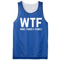 Funny Thanksgiving Wtf Wine Turkey Family Gift Mesh Reversible Basketball Jersey Tank