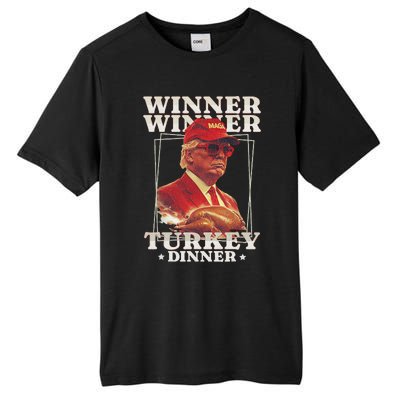 Funny Trump Winner Winner Turkey Dinner Thanksgiving Tall Fusion ChromaSoft Performance T-Shirt