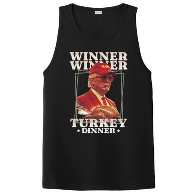 Funny Trump Winner Winner Turkey Dinner Thanksgiving PosiCharge Competitor Tank