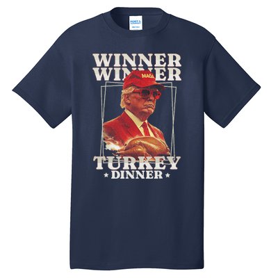 Funny Trump Winner Winner Turkey Dinner Thanksgiving Tall T-Shirt