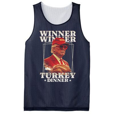 Funny Trump Winner Winner Turkey Dinner Thanksgiving Mesh Reversible Basketball Jersey Tank