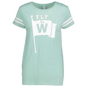 Fly The W Chicago Baseball Winning Flag Enza Ladies Jersey Football T-Shirt