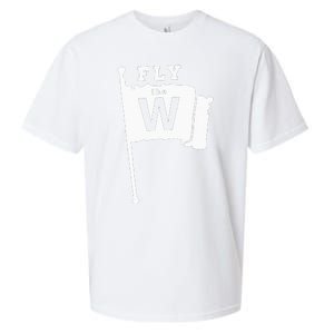 Fly The W Chicago Baseball Winning Flag Sueded Cloud Jersey T-Shirt