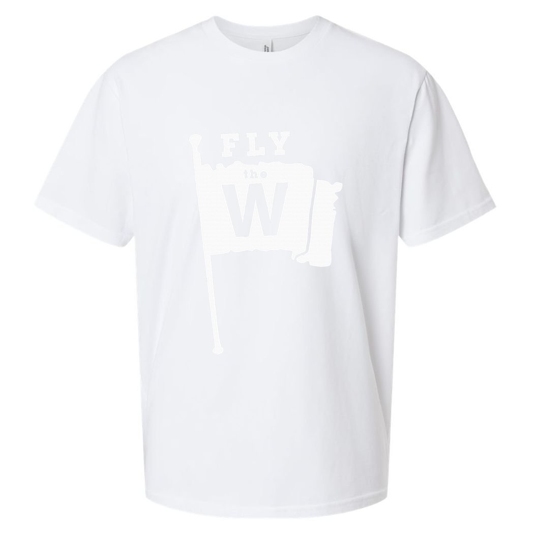 Fly The W Chicago Baseball Winning Flag Sueded Cloud Jersey T-Shirt