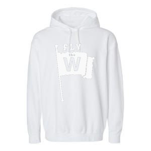 Fly The W Chicago Baseball Winning Flag Garment-Dyed Fleece Hoodie