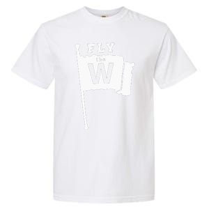 Fly The W Chicago Baseball Winning Flag Garment-Dyed Heavyweight T-Shirt