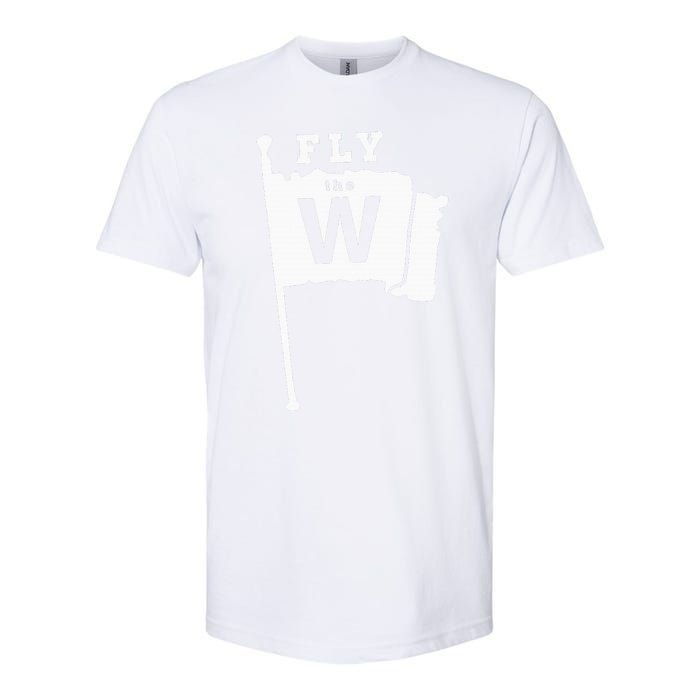 Fly The W Chicago Baseball Winning Flag Softstyle CVC T-Shirt