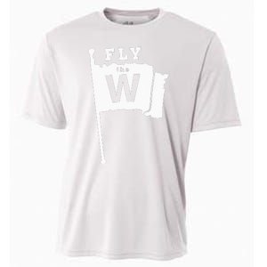 Fly The W Chicago Baseball Winning Flag Cooling Performance Crew T-Shirt