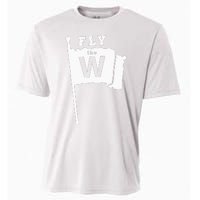 Fly The W Chicago Baseball Winning Flag Cooling Performance Crew T-Shirt