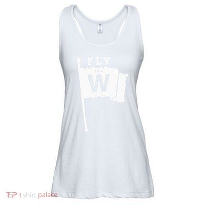 Fly The W Chicago Baseball Winning Flag Ladies Essential Flowy Tank