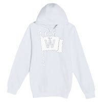 Fly The W Chicago Baseball Winning Flag Premium Pullover Hoodie