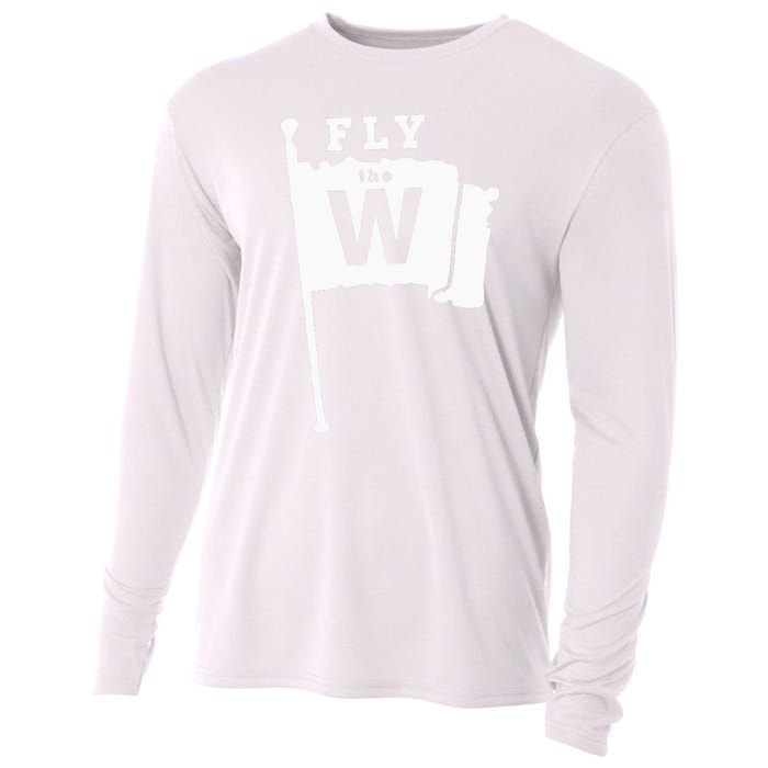 Fly The W Chicago Baseball Winning Flag Cooling Performance Long Sleeve Crew