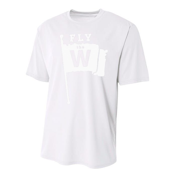 Fly The W Chicago Baseball Winning Flag Performance Sprint T-Shirt