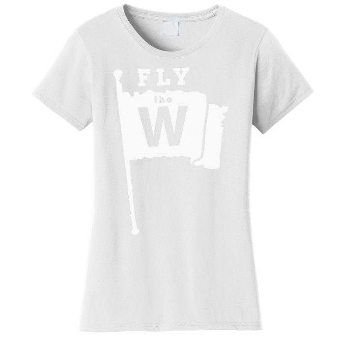 Fly The W Chicago Baseball Winning Flag Women's T-Shirt