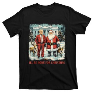 Funny Trump Xmas Santa ILl Be Home For Christmas Costume T-Shirt