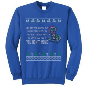 Funny Trex Xmas Santa Dinosaur Christmas Gift Sweatshirt