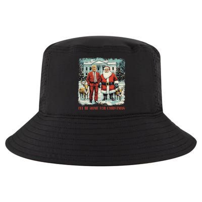 Funny Trump Xmas Santa ILl Be Home For Christmas Costume Cool Comfort Performance Bucket Hat