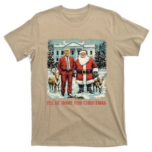 Funny Trump Xmas Santa ILl Be Home For Christmas Costume T-Shirt