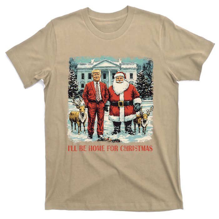 Funny Trump Xmas Santa ILl Be Home For Christmas Costume T-Shirt