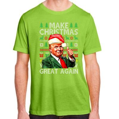 Funny Trump Xmas Snow Pajama Make Ugly Christmas Great Again Gift Adult ChromaSoft Performance T-Shirt