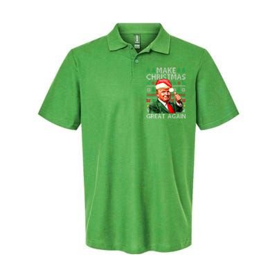 Funny Trump Xmas Snow Pajama Make Ugly Christmas Great Again Gift Softstyle Adult Sport Polo