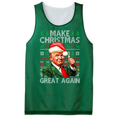 Funny Trump Xmas Snow Pajama Make Ugly Christmas Great Again Gift Mesh Reversible Basketball Jersey Tank