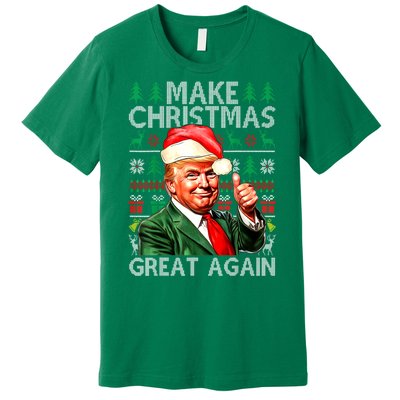 Funny Trump Xmas Snow Pajama Make Ugly Christmas Great Again Gift Premium T-Shirt