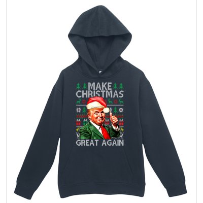 Funny Trump Xmas Snow Pajama Make Ugly Christmas Great Again Gift Urban Pullover Hoodie