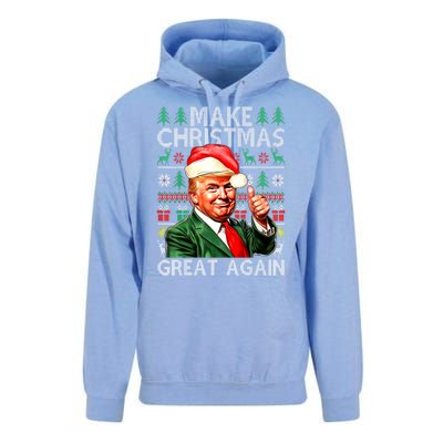 Funny Trump Xmas Snow Pajama Make Ugly Christmas Great Again Gift Unisex Surf Hoodie