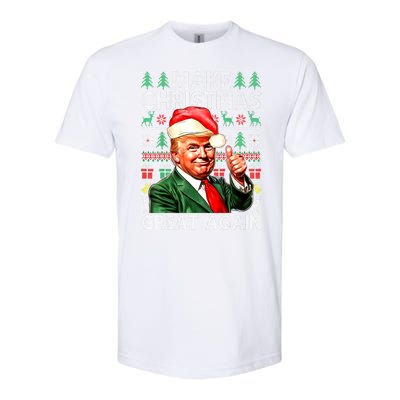 Funny Trump Xmas Snow Pajama Make Ugly Christmas Great Again Gift Softstyle CVC T-Shirt