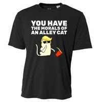 Funny Trump You Have The Morals Of An Alley Cat Gift Cooling Performance Crew T-Shirt