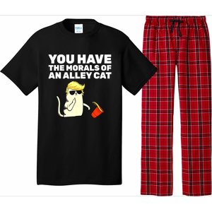 Funny Trump You Have The Morals Of An Alley Cat Gift Pajama Set