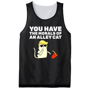 Funny Trump You Have The Morals Of An Alley Cat Gift Mesh Reversible Basketball Jersey Tank