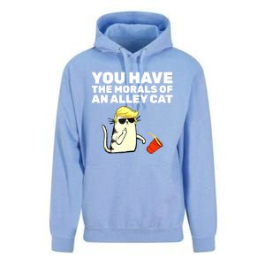 Funny Trump You Have The Morals Of An Alley Cat Gift Unisex Surf Hoodie