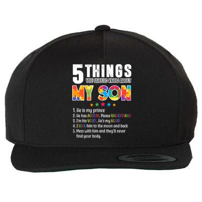 Five Things You Should Know About My Son Autism Wool Snapback Cap