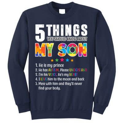 Five Things You Should Know About My Son Autism Sweatshirt